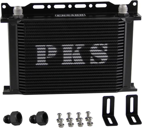 Miniatura 9 de Kit de soporte de montaje para enfriador de aceite de 16 filas 10AN con placa apilada para motor, enfriador de aceite de transmisión de aluminio