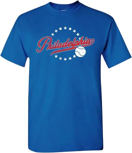 Miniatura 10 de Camiseta de hombre estilo vintage del equipo para aficionados al béisbol Texas - Camisa Royal