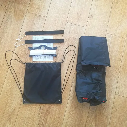 Miniatura 5 de Besra - Enorme cometa de 74 pulgadas de doble línea para acrobacias con paracaídas con herramientas de vuelo 1.9 m de potencia para kitesurf. Rojo