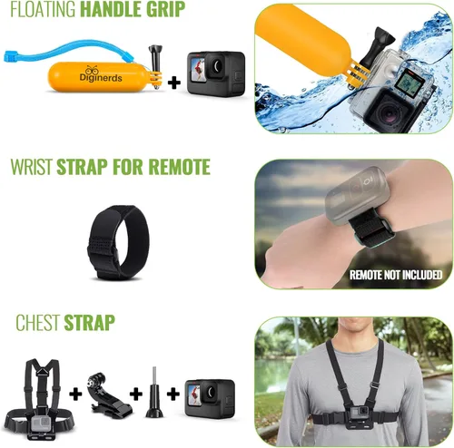 Miniatura 6 de GoPro HERO13 (Hero 13) Edición Ultra Wide - con kit de accesorios de 50 piezas y 2 baterías adicionales + tarjeta de 64 GB - Cámara de acción