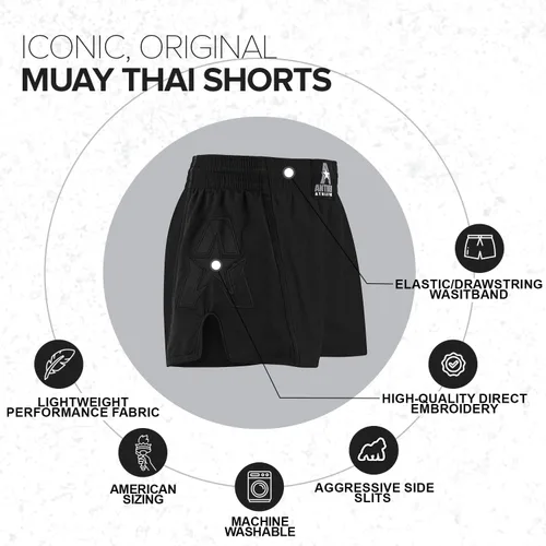 Miniatura 55 de Anthem Athletics Pantalones cortos de Muay Thai para hombre, pantalones cortos de Muay Thai para mujer - Kickboxing Short Boxing Trunks 5050 Classic