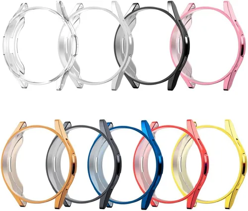 Miniatura 9 de Funda compatible con Samsung Galaxy Watch 6 Classic de 1.693 in 2023, suave TPU chapado en todo el contorno, a prueba de arañazos, funda protectora
