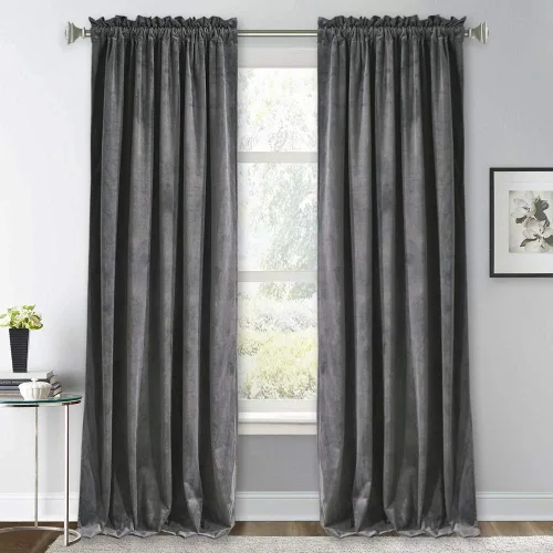 Miniatura 75 de RYB HOME Cortinas de terciopelo verde oliva de 72 pulgadas de largo, cortinas opacas con aislamiento térmico, tratamiento de ventana, decoración