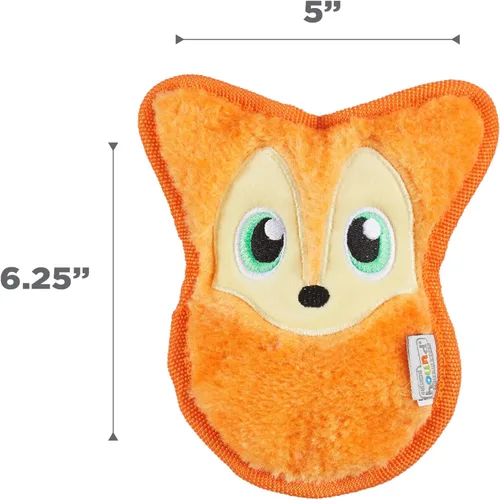 Miniatura 6 de Outward Hound Invincibles - Juguete de peluche para perro, XS zorro