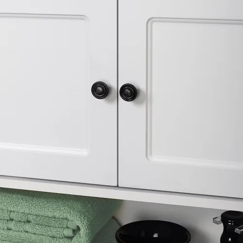 Miniatura 5 de Zenna Home Armario de pared de almacenamiento para baño, organizador de almacenamiento de madera montado en la pared, gabinete de medicina ideal