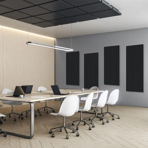 Miniatura 8 de Paneles acústicos, paquete de 10 paneles acústicos que reducen el ruido para paredes, paneles de pared insonorizados de 47.2 x 23.6 x 0.35 pulgadas