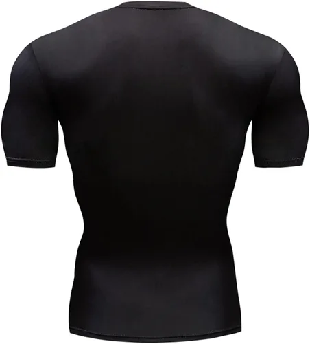 Miniatura 4 de TIMWOODER Camisa de compresión para hombre, camiseta de manga corta suave con estampado 3D, camiseta deportiva para gimnasio
