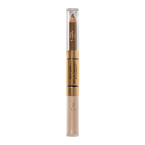 Miniatura 18 de Revlon ColorStay Brow Fantasy, lápiz de polvo para cejas todo en uno con gel transparente moldeador, gel infundido con pantenol, a prueba de Rubio