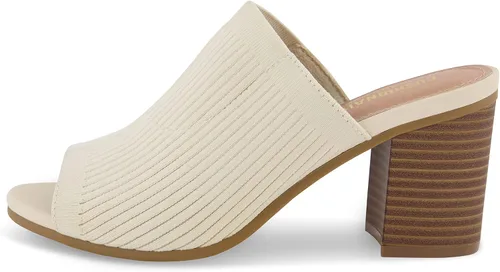 Miniatura 2 de CUSHIONAIRE Sandalias de tacón de punto Nima para mujer + espuma viscoelástica, anchos disponibles