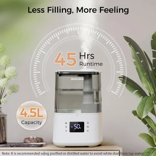 Miniatura 5 de BOXING Humidificadores de niebla cálida y fría para dormitorio, habitación grande, hogar, humidificador de aire con control remoto, difusor