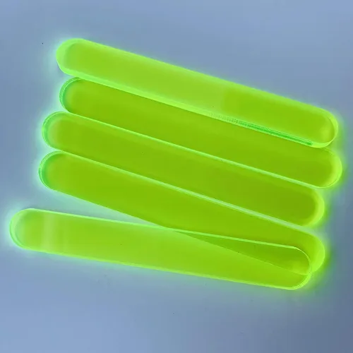 Miniatura 2 de 50 piezas de palitos de paleta acrílica de neón para helados, caramelos, manzanas (verde neón)
