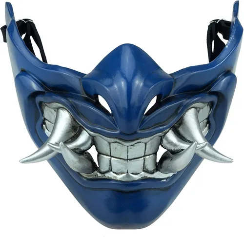 Miniatura 5 de Máscara de juego Mortal Kombat, Jade/Sub-Cero/Kabal/Saibot/Escorpión/Resina Humo Máscara para disfraz de Halloween