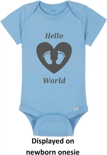 Miniatura 2 de Lindo body de bebé, mameluco HELLO WORLD