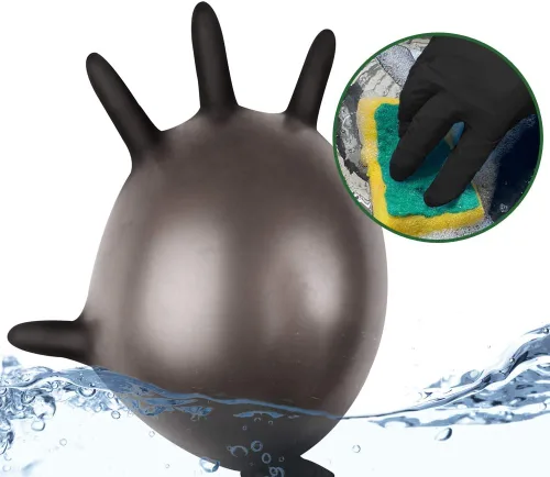 Miniatura 4 de Nitrile Disposable Gloves Pack of 100, Latex Free Safety Working Gloves for Food Handle or Industrial Use