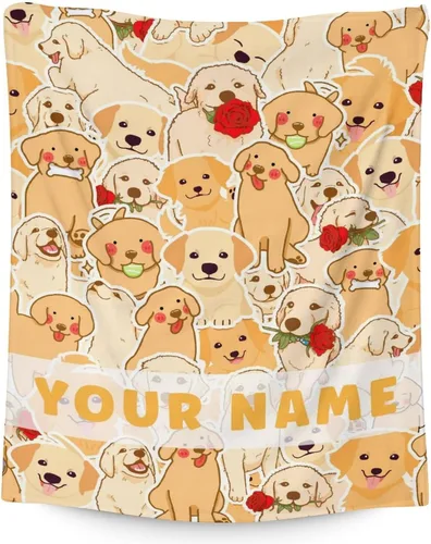 Miniatura 11 de Golden Retriever - Manta de regalo – 30 x 40 pulgadas, bonita manta de perro para amantes de los perros, niños, niños y niñas, mantas suaves