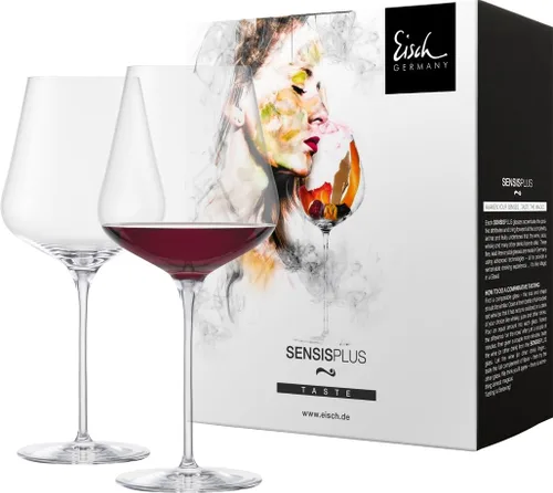 Miniatura 12 de Eisch SensisPlus - Vaso de cristal para vino blanco cielo, tecnología de aireación, sin plomo, apto para lavavajillas, juego de 2, 13.4 onzas