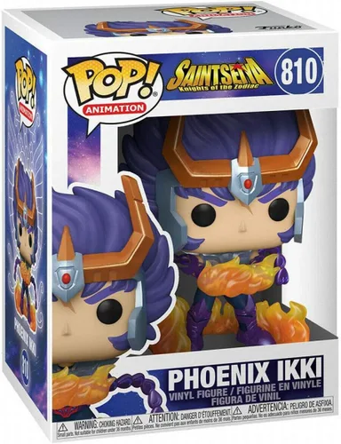 Miniatura 2 de Funko Pop! Anime: Seiya - Figura de vinilo de Phoenix Ikki (con funda protectora de caja de pop)