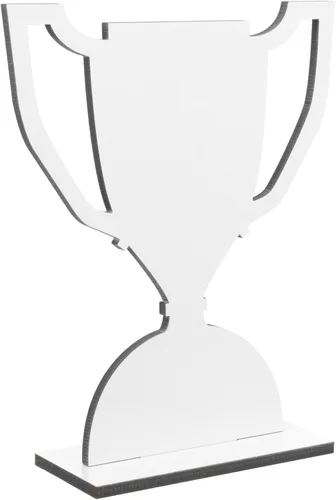 EXCEART Decoración de escritorio de oficina, trofeo, letrero de mesa en blanco para mesa de fiesta, decoración de sublimación, centro de mesa,