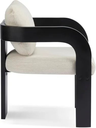 Miniatura 9 de Christopher Knight Home Yorick - Juego de 2 sillas de comedor modernas con cojín, juego de sillones de comedor de madera maciza, respaldo curvado