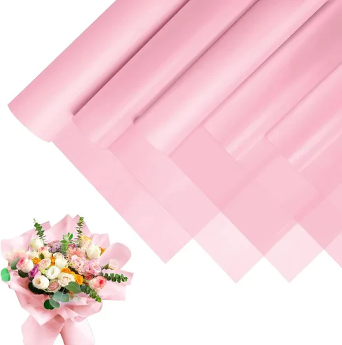 Miniatura 14 de JOYIT 20 hojas de papel de regalo de flores, papel de regalo de ramo de flores para embalaje de manualidades, envoltura de papel de flores