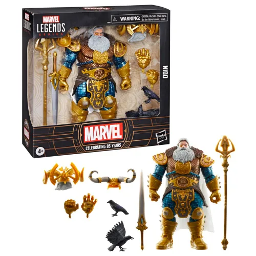 Marvel Legends Series Odin, Figura de acción coleccionable de 6 pulgadas de aniversario número 85 Deluxe Comics