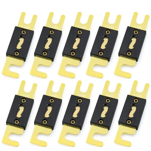 Miniatura 37 de Baomain Paquete de 2 fusibles ANL de 300 A a granel con terminales chapados en oro para audio de automóvil, amplificador, camión, barco, RV