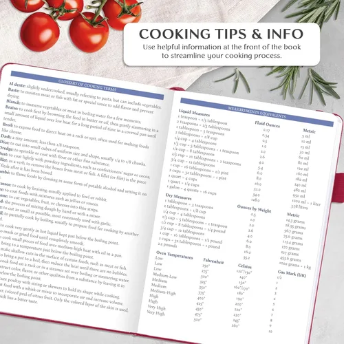 Miniatura 6 de Libro de Recetas Legend – Libro de Cocina Familiar en Blanco para Escribir Tus Propias Recetas – Diario de Cocina Vacío – Cuaderno de Cocina Rosa