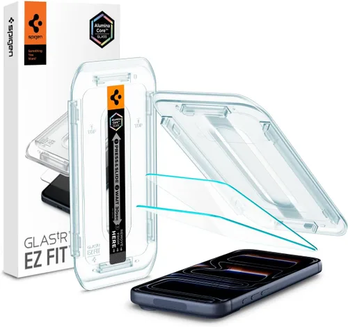 Miniatura 10 de Spigen AluminaCore - Protector de pantalla de vidrio templado [Glas.tR EZ Fit] diseñado para iPhone Air [Paquete de 2], dureza 9H+, durabilidad