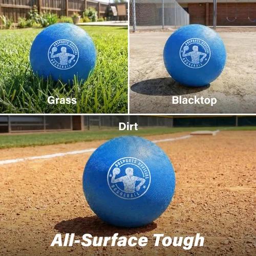 Miniatura 4 de GoSports Inflatable Dodgeballs - Choose 5 Inch or 7 Inch No Sting Balls - Set of 6 Includes Ball Pump & Mesh Bag Paquete de 6 bolas de 7" - Azul