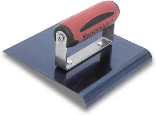Miniatura 7 de MARSHALLTOWN Bordeadora de hormigón recta, cuchilla de acero azul de 6 x 6 pulgadas, labio de 5/8 pulgadas x radio de 1/2 pulgadas, fabricado