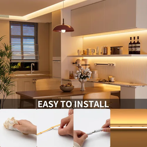Miniatura 9 de PAUTIX COB - Tira de luz LED de 20 pies/20.0 ft, 3087 LED, blanco cálido, 2700 K, CRI90+, alto lumen, súper brillante, material sin plomo, cinta LED