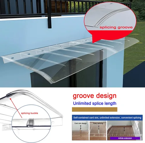 Miniatura 6 de Toldo invisible para ventana, toldo para puerta, toldo arqueado para puerta, toldo de entrada para patio al aire libre, cubierta moderna