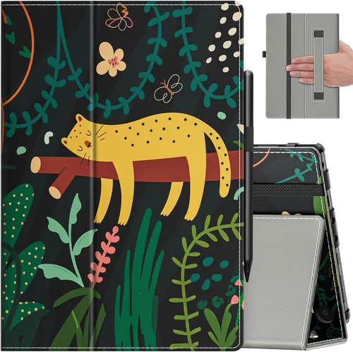 Miniatura 30 de VORI Funda para tableta Amazon Kindle Fire HD 10 (13ª/11ª generación 2023/2021) y Fire HD 10 Plus – Funda plegable delgada con función