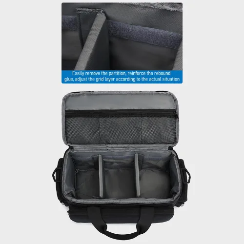 Miniatura 8 de Andoer Funda para cámara, resistente al agua, a prueba de golpes, DSLR/SLR, bolsa individual para cámara sin espejo con divisores extraíbles