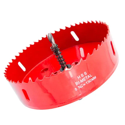 Miniatura 37 de Broca bimetálica para taladro, cortador de orificios HSS con eje para madera y metal