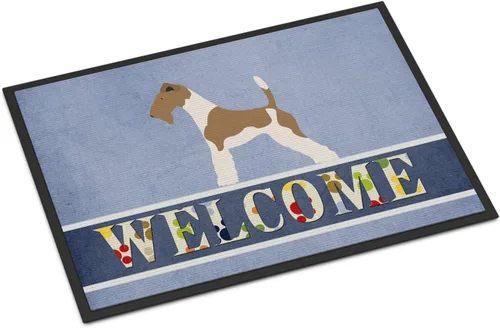 Miniatura 165 de Caroline's Treasures BB8321JMAT - Felpudo de bienvenida Berger Picard de 24 x 36 pulgadas, tapete azul para puerta delantera, para interiores