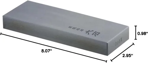 Miniatura 2 de Magma Ohishi - Piedra de agua japonesa Toishi, Grindstone, grano 1000, 8.07x2.95x0.98 pulgadas
