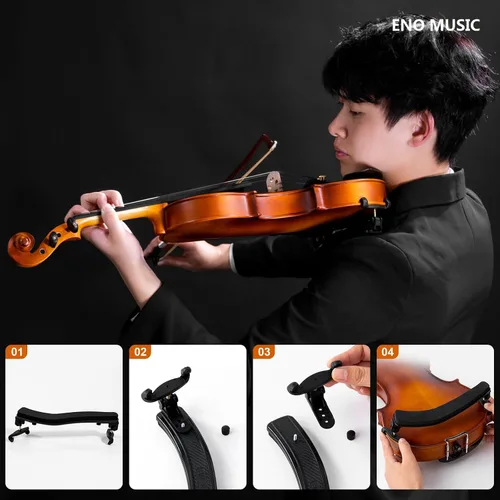 Miniatura 5 de ENO MUSIC Kit de violín de tamaño completo 4/4 para principiantes y adultos con arco de colofonia y estuche rígido, todos los accesorios