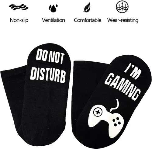 Miniatura 4 de Regalos novedosos calcetines no molestar, estoy jugando, calcetines divertidos, regalos para niños adolescentes, niños, hombres, mujeres, amantes