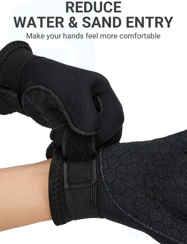 Miniatura 5 de Guantes de neopreno para niños de 0.118 pulgadas, guantes térmicos antideslizantes para natación, UV50+, mantienen el calor para bucear, kayak
