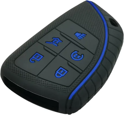 Miniatura 5 de REPROTECTING Funda de goma de silicona para llavero compatible con (6 botones) 2021 2022 2023 Chevrolet Suburban Tahoe GMC Yukon GM-13541565