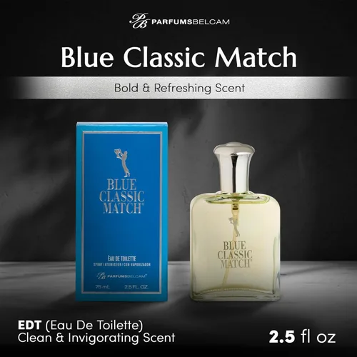 Miniatura 2 de PB ParfumsBelcam CM Deep Blue Eau de Toilette en espray para hombre, colonia de cítricos acuáticos frescos con bergamota, notas marinas y almizcle