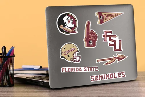 Miniatura 3 de Florida State University - Paquete variado de 50 calcomanías de vinilo grandes de lujo para laptop, botella de agua, álbumes de recortes, tableta