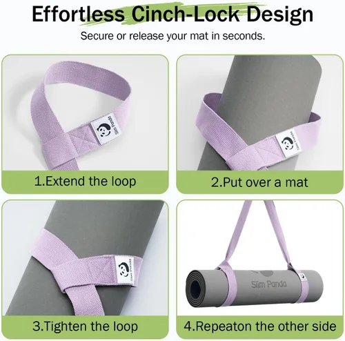 Miniatura 6 de Slim Panda Yoga Mat Straps for Carrying, Adjustable Yoga Mat Carrier Sling Fits All Mats(Mat Not Included)