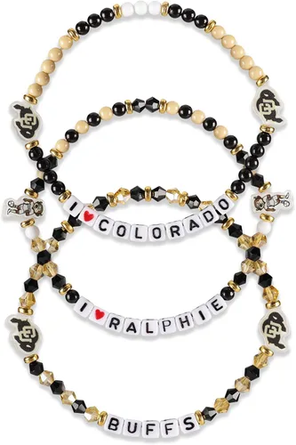 Miniatura 34 de FOCO NCAA unisex-adulto Paquete de 3 Pulseras de la Amistad con Cuentas con Logotipo de Equipo Universitario de la NCAA Oficialmente Licenciadas