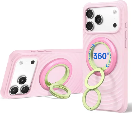 Miniatura 27 de SYNCWIRE Soporte magnético para anillo de teléfono MagSafe, rotación de 360°, agarre magnético de doble cara, soporte de anillo para teléfono