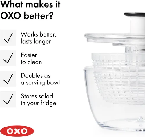 Miniatura 10 de OXO Good Grips Little Salad & Herb Spinner Pequeño