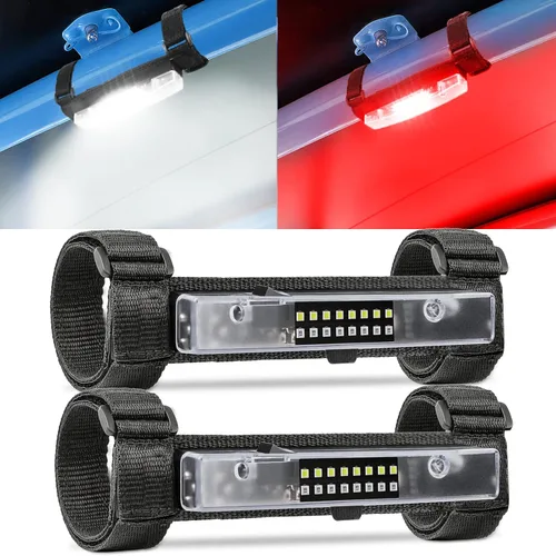Luz de cúpula UTV alimentada por baterías, montaje en barra enrollable, luz interior LED, luces de persecución, luces de mapa para UTV SXS Polaris