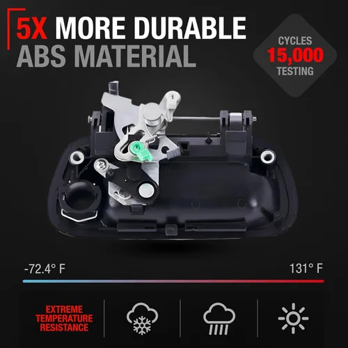Miniatura 3 de T1A - Manija para Portón Trasero con agujero para la llave en color negro suave para Toyota Tundra de TruBuilt 1 Automotive. 69090-0C030-C0