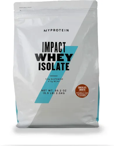 Miniatura 16 de Myprotein Impact - Aislado de proteína de suero de leche, 2.2 libras (40 porciones) de caramelo salado, 0.88 oz de proteína y 0.18 oz de BCAA por